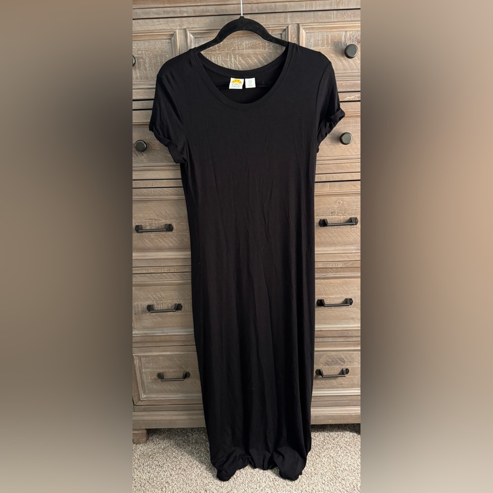 C&C California Super Soft Black Maxi Dress
